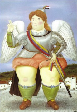 フェルナンド・ボテロ Painting - 大天使ガブリエル・フェルディナンドの船頭